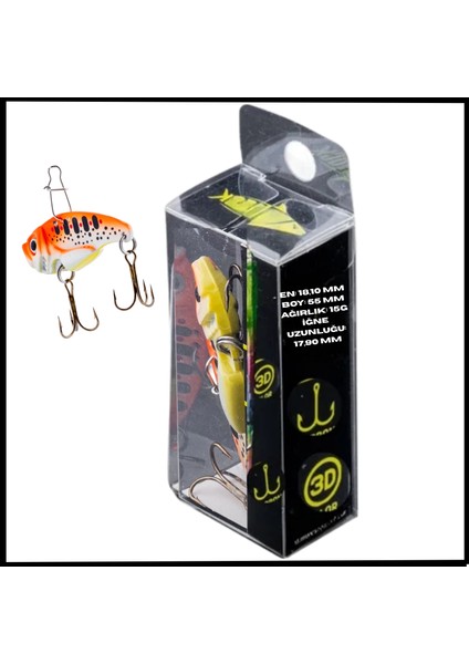 Uyguna-Yakala 15G 55MM- Titreşim Yem Ateş Noktası- Uv BOYALI-YEM.748