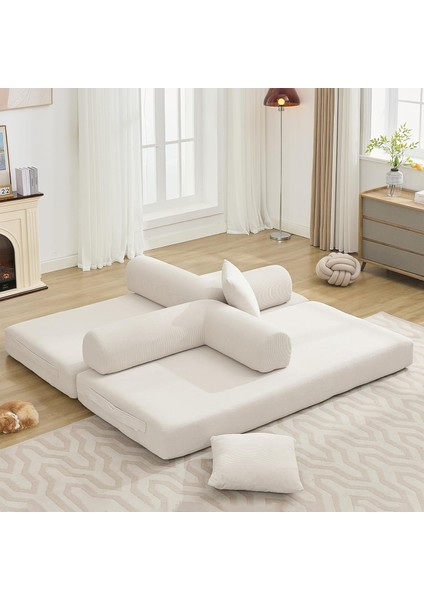 Yataklı Çekyat,katlanabilir Yataklı Kanepe,oturma Odası,l Şeklinde Kolçaklı Kanepe 90X200 cm fırsatları