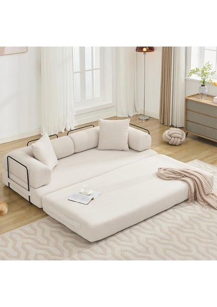Yataklı Çekyat,katlanabilir Yataklı Kanepe,oturma Odası,l Şeklinde Kolçaklı Kanepe 90X200 cm indirimleri