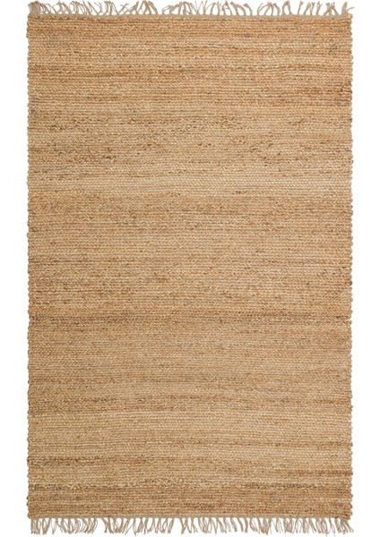 Maldiv 02 Natural Jüt %100 El Dokuma Hasır Halı Antre, Hol, Balkon, Oturma Odası Halısı