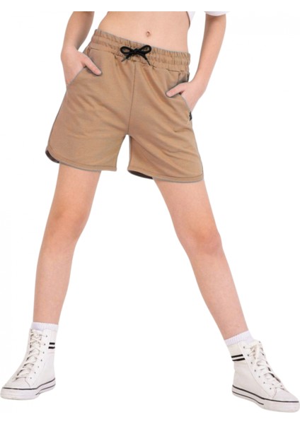 Cep Armalı Kız Şort