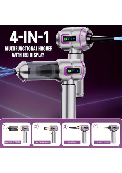 ST-6697APLUS 20000 Pa Şarjlı Kablosuz El Süpürgesi | Fırçasız Motorlu Güçlü Araç Süpürgesi fiyatları