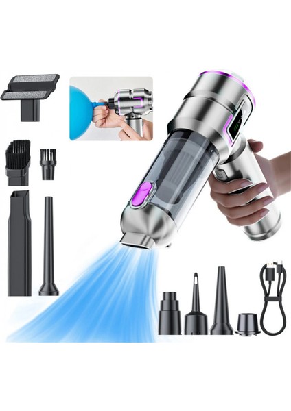 ST-6697APLUS 20000 Pa Şarjlı Kablosuz El Süpürgesi | Fırçasız Motorlu Güçlü Araç Süpürgesi modelleri