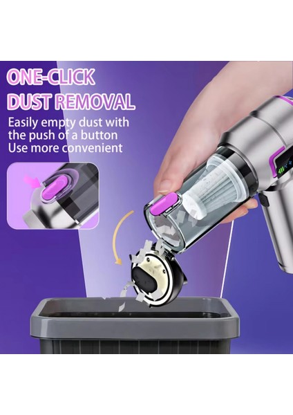 ST-6697APLUS 20000 Pa Şarjlı Kablosuz El Süpürgesi | Fırçasız Motorlu Güçlü Araç Süpürgesi fırsatları