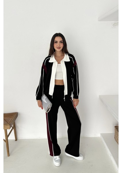 Garnili Fermuarlı Modal Takım