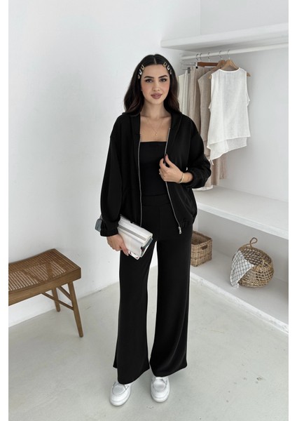 Beli Lastikli Fermuarlı Kapşonlu Premium Kalite Modal Takım fiyatları