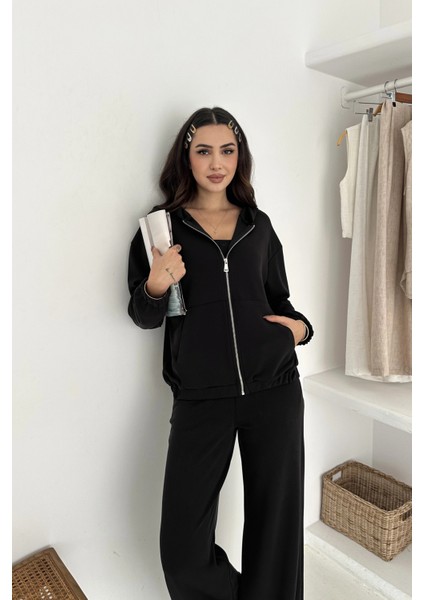 Beli Lastikli Fermuarlı Kapşonlu Premium Kalite Modal Takım indirimleri