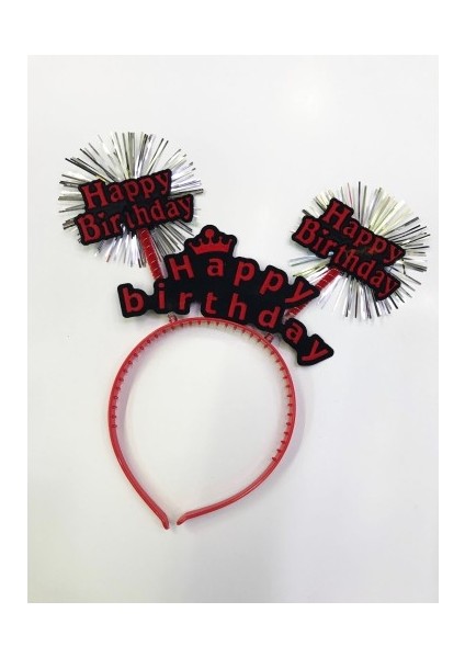 Happy Birthday Neon Renk Doğum Günü Tacı 12 Adet fiyatları