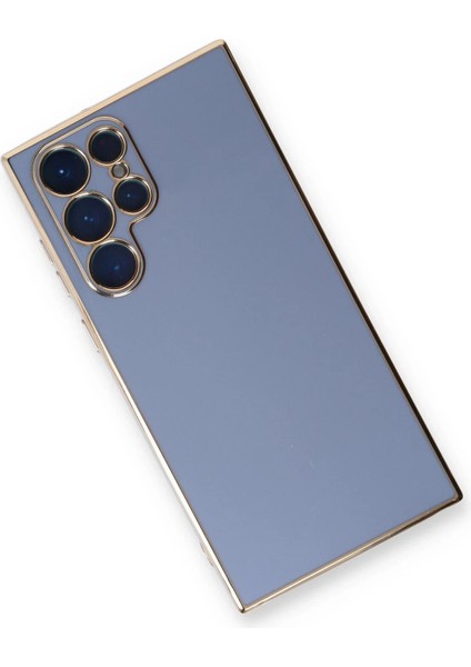 MYT09 Samsung Galaxy S22 Ultra Kılıf Volet Silikon - Mavi fiyatları