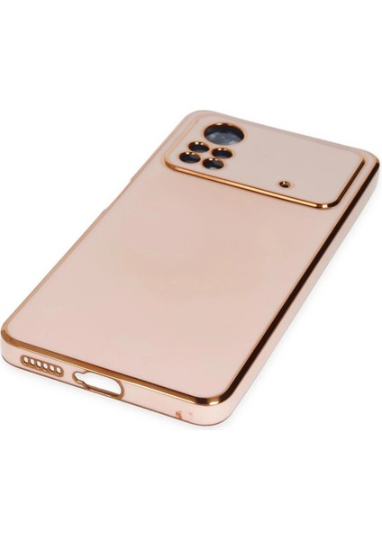 MYT09 Xiaomi Poco X4 Pro 5g Kılıf Volet Silikon - Pembe modelleri