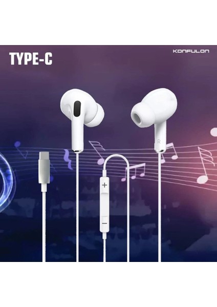 MYT09 INA16 Type-C Kablolu Kulak Içi Kulaklık - Beyaz fiyatları