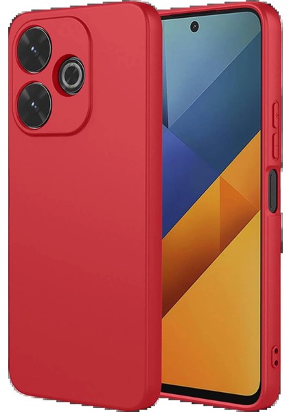 MYT09 Xiaomi Redmi 13 4g Kılıf Nano Içi Kadife Silikon - Kırmızı fiyatları
