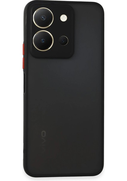 MYT09 Vivo Y36 Kılıf Montreal Silikon Kapak - Siyah