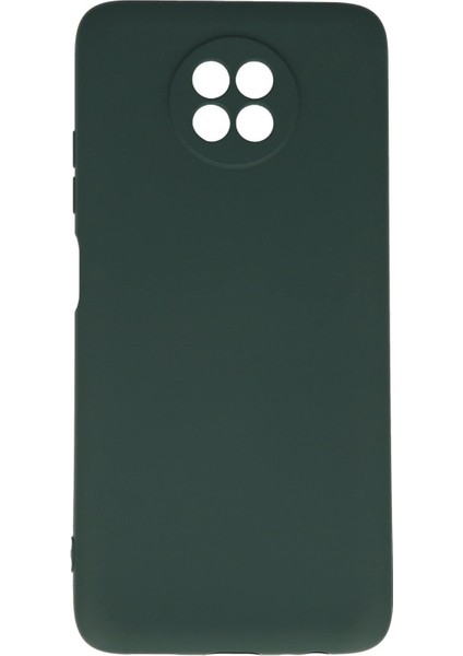 MYT09 Xiaomi Redmi Note 9 5g Kılıf Nano Içi Kadife Silikon - Koyu Yeşil