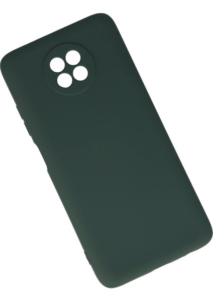 MYT09 Xiaomi Redmi Note 9 5g Kılıf Nano Içi Kadife Silikon - Koyu Yeşil fiyatları