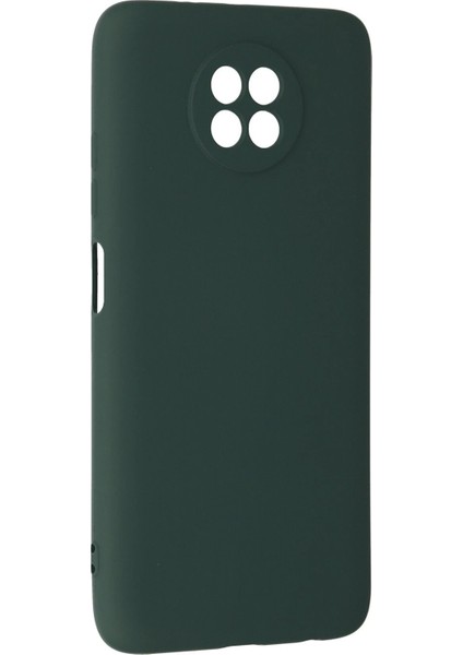 MYT09 Xiaomi Redmi Note 9 5g Kılıf Nano Içi Kadife Silikon - Koyu Yeşil modelleri