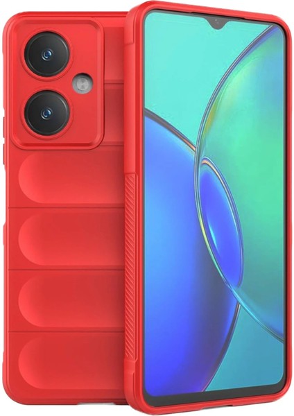 MYT09 Vivo Y27 Kılıf Optimum Silikon - Kırmızı fiyatları