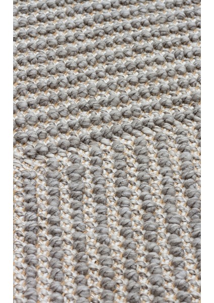 Ohrid 10 Grey Bukle Dokuma Yapısında Hav Toz Vermeyen Yumuşak Koridor, Salon, Mutfak Halısı fırsatları