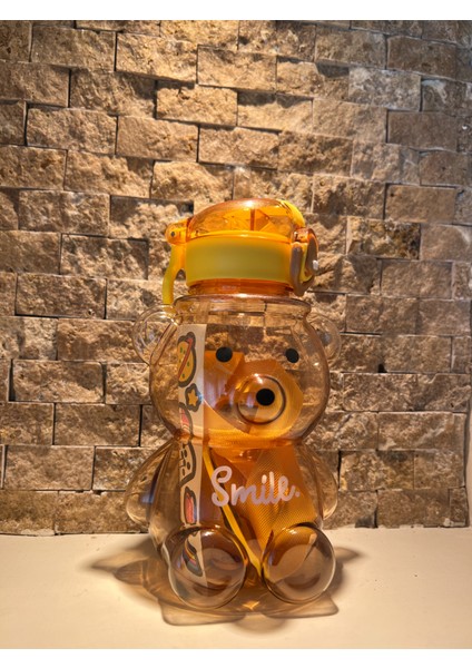 Renk Ayıcık Su Matarası Ayıcıklı Suluk Figürlü Su Şişesi Ayıcık Matara 800 ml modelleri