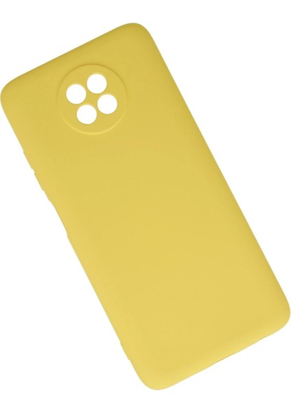 MYT09 Xiaomi Redmi Note 9 5g Kılıf Nano Içi Kadife Silikon - Sarı fiyatları