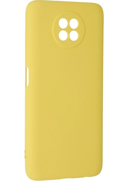 MYT09 Xiaomi Redmi Note 9 5g Kılıf Nano Içi Kadife Silikon - Sarı modelleri