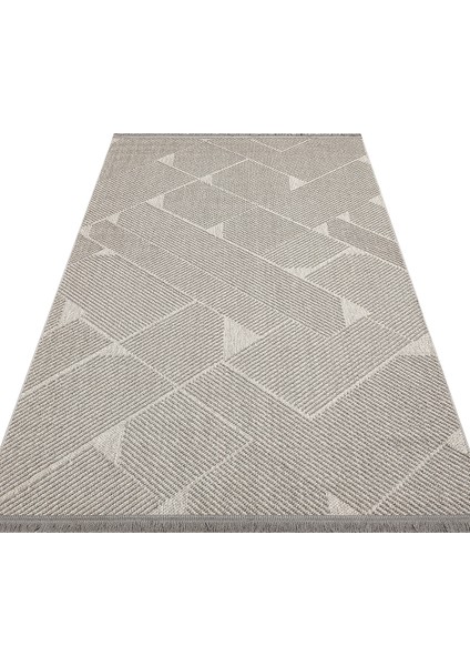 Ohrid 10 Grey Bukle Dokuma Yapısında Hav Toz Vermeyen Yumuşak Koridor, Salon, Mutfak Halısı indirimleri