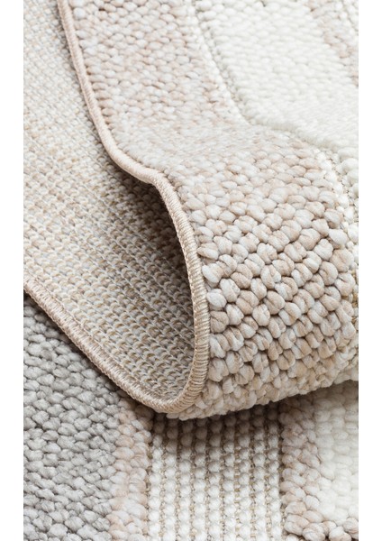 Ohrid 04 Beıge Grey Bukle Dokuma Yapısında Hav Toz Vermeyen Yumuşak Koridor, Salon, Mutfak Halısı indirimleri