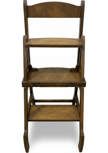 Akrobat Fonksiyonel Sandalye Merdiven – 2’si 1 Arada Tasarım | Kayın | 150 kg Taşıma Kapasiteli indirimleri