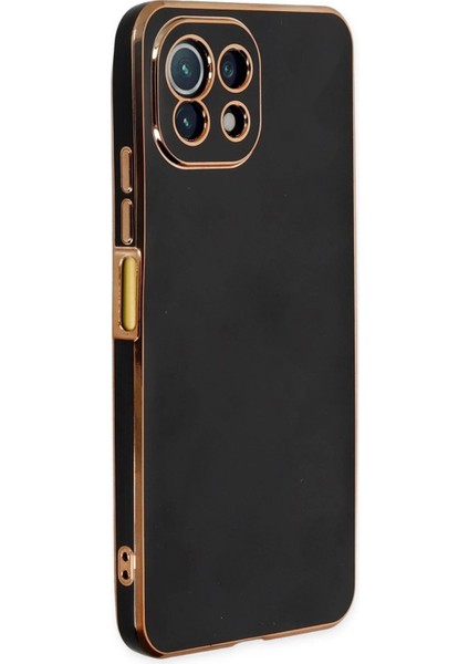 MYT09 Xiaomi Mi 11 Lite Kılıf Volet Silikon - Siyah