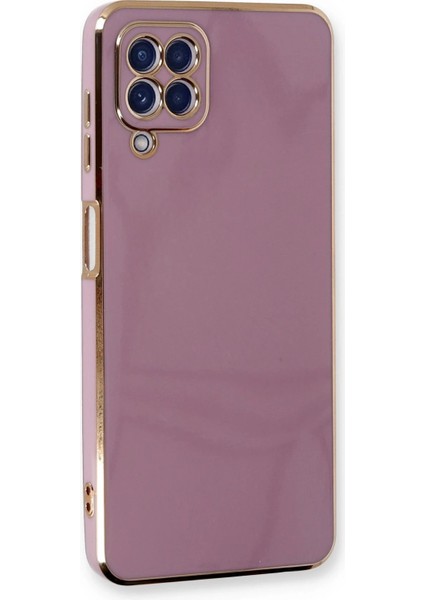 MYT09 Samsung Galaxy A22 Kılıf Volet Silikon - Mor