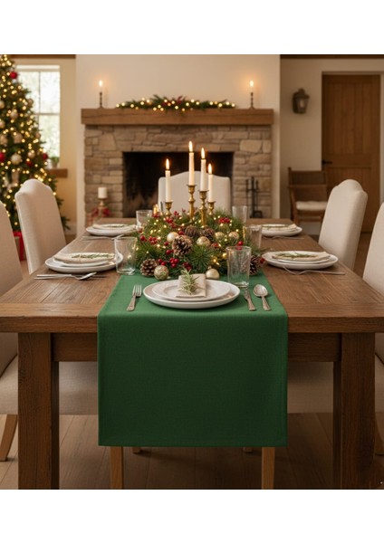 Yeşil Kadife Dokulu Dertsiz Runner(yılbaşı özel)