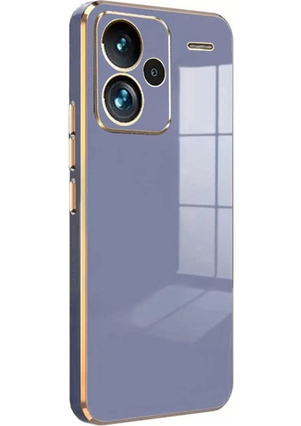 MYT09 Xiaomi Redmi Note 13 Pro Plus Kılıf Volet Silikon - Mavi