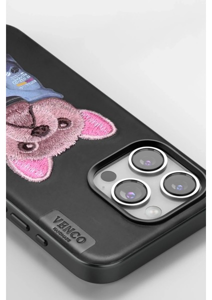 MYT09 iPhone 14 Pro Max Cute Desenli Kapak - Siyah fırsatları