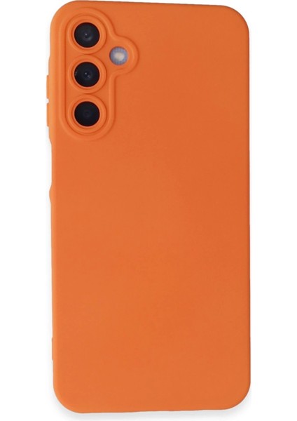 MYT09 Samsung Galaxy A25 5g Kılıf Nano Içi Kadife Silikon - Turuncu