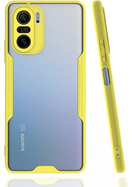 MYT09 Xiaomi Poco F3 Kılıf Platin Silikon - Sarı