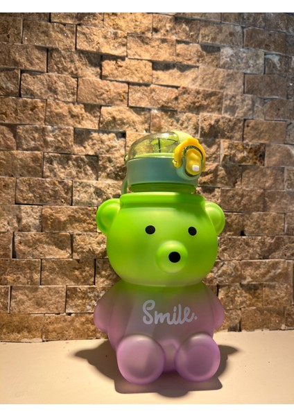 Renk Ayıcık Su Matarası Ayıcıklı Suluk Figürlü Su Şişesi Ayıcık Matara 800 ml modelleri