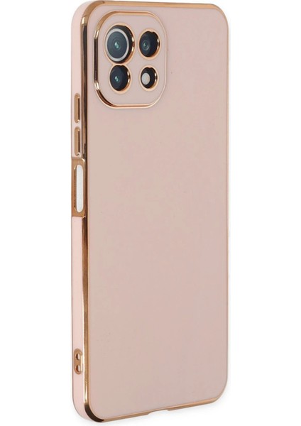 MYT09 Xiaomi Mi 11 Lite Kılıf Volet Silikon - Pembe