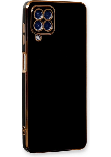 MYT09 Samsung Galaxy A22 Kılıf Volet Silikon - Siyah