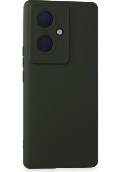 MYT09 Vivo V29 Lite Kılıf Nano Içi Kadife Silikon - Koyu Yeşil