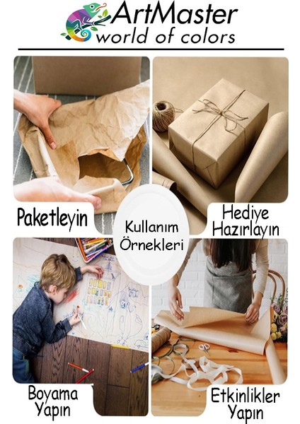 Kraft Kağıdı 70X100 cm 10 Adet 80 gr Hediye Paketleme Kagıdı Çeyiz Kaplama Kağıt Saman Kağıt Çizim Kağıdı fırsatları