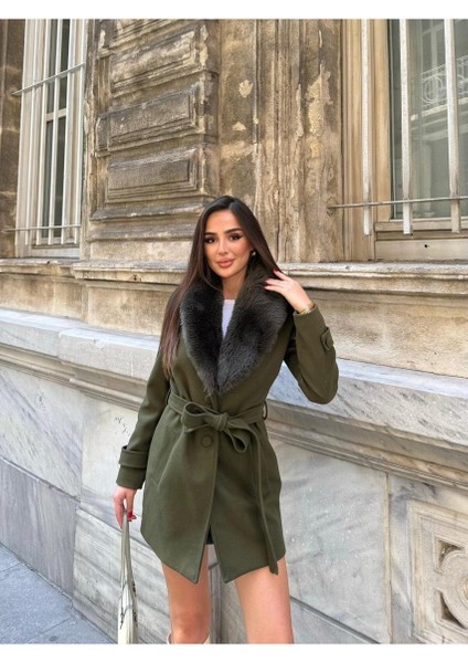 Kürklü Kaşe Kaban