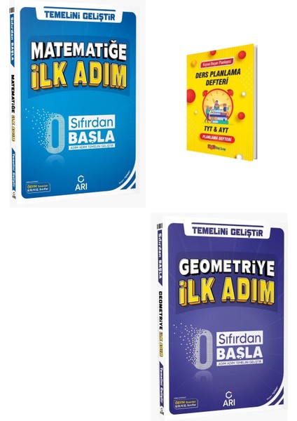 Arı Tyt Matematik ve Geometriye Ilk Adım Sıfırdan Başla + Planlama Defteri