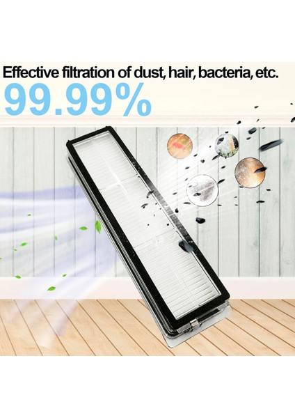 Dreame Bot D10S,D10S Pro Uyumlu Hepa Filtre,kıl Fırçalı Yedek Parça Seti-3 Parça