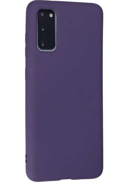 MYT09 Samsung Galaxy S20 Kılıf Nano Içi Kadife Silikon - Mor modelleri