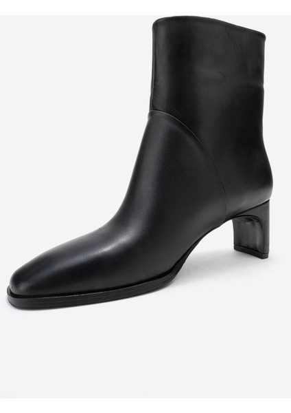 Nordy Siyah Cilt Hakiki Deri Kadın Blok Topuklu Bot fırsatları