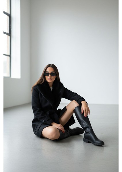 Kürklü Kaşe Kaban