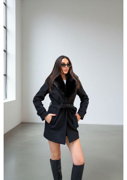 Kürklü Kaşe Kaban modelleri