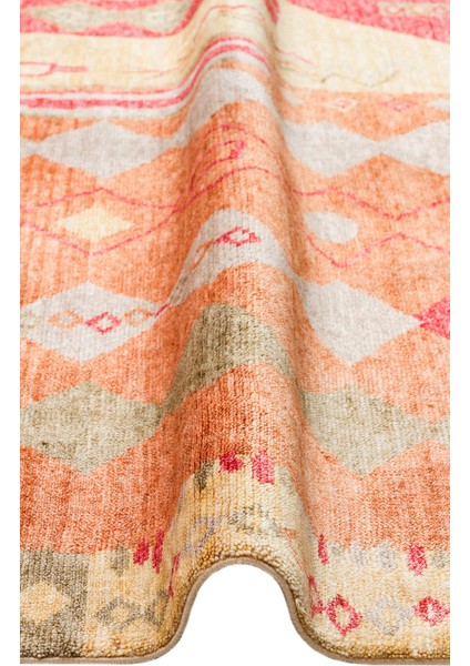 Milas 10 Red Autumn Uşaklı Kadınların Yoğun El Emeği ile Dokuduğu %100 Doğal Tencel Tezgah Halısı indirimleri