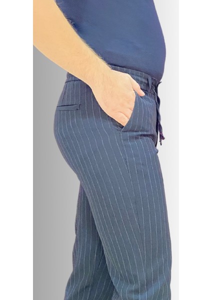 Jagger Erkek Pantolon Likralı Bağcık Detaylı Klasik Erkek Jogger Kumaş Pantolon fırsatları