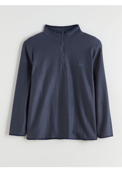 Peak Yeni Sezon Dik Yaka Uzun Kollu Polar Erkek Pijama Üst modelleri